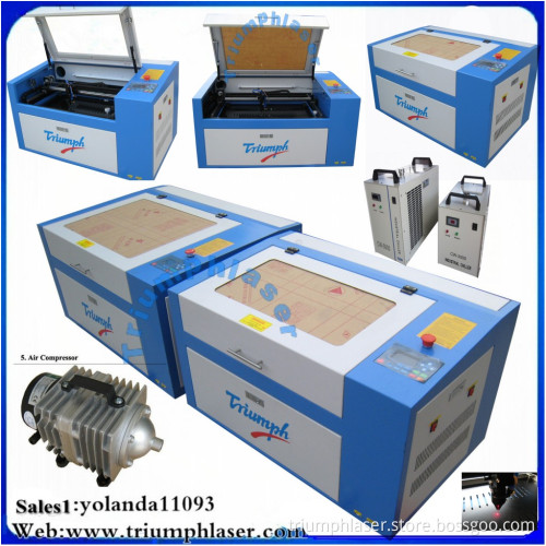 High Precision Laser Cutting Machine Plexiglas, Plywood, Rubber, Stone CO2 Laser Cutter
